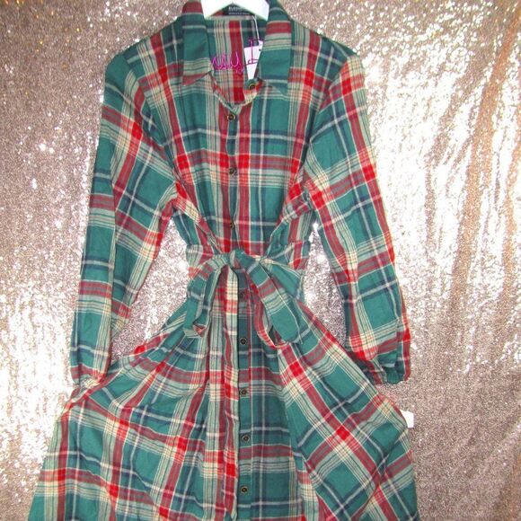 NWT BloomChic retro plaid dress - Picture 4 of 13